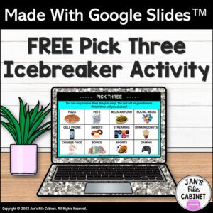 Pick Three Icebreaker Activity