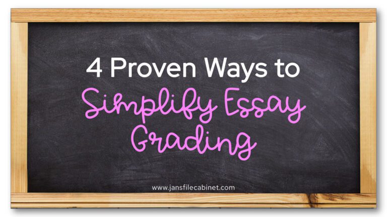 4 Proven Ways to Simplify Essay Grading