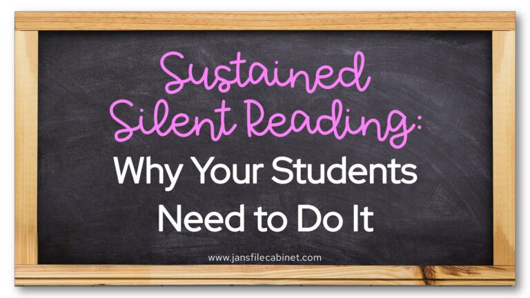 Sustained Silent Reading: Why Your Students Need to Do It